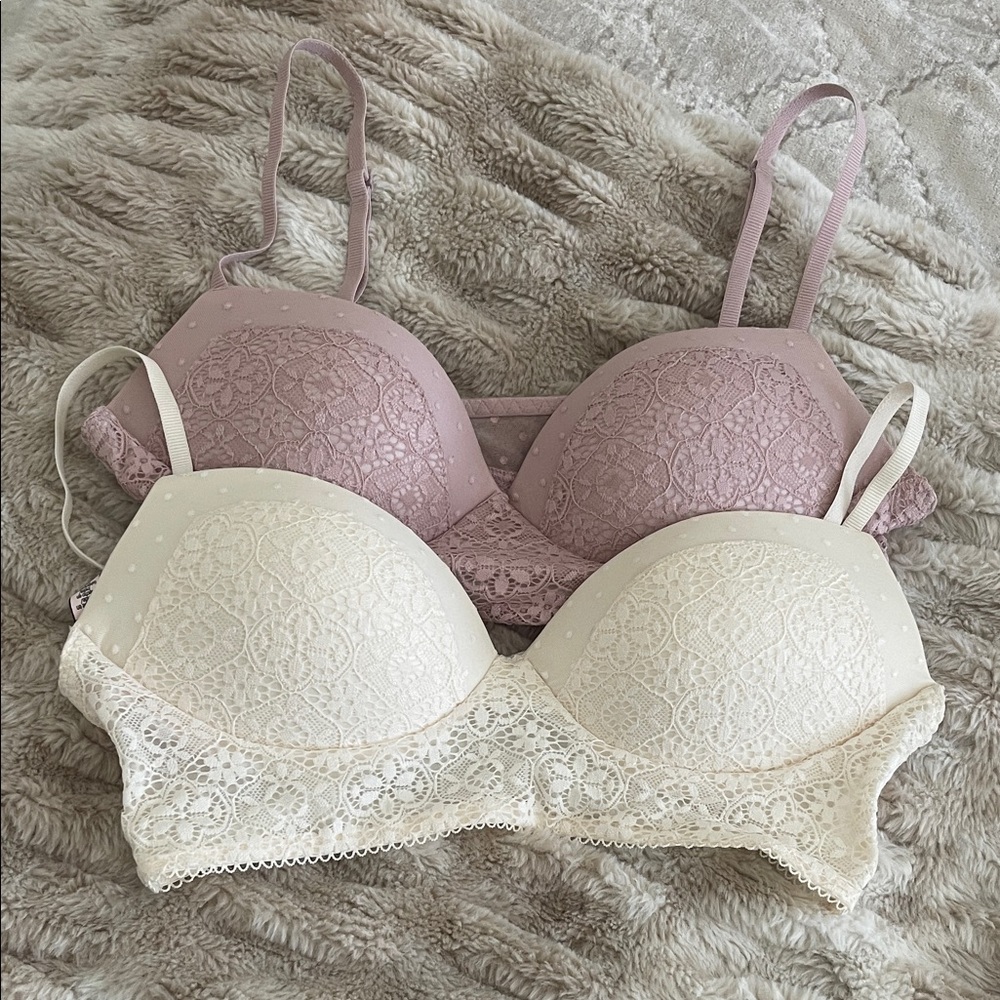 Victoria’s Secret lace bralettes